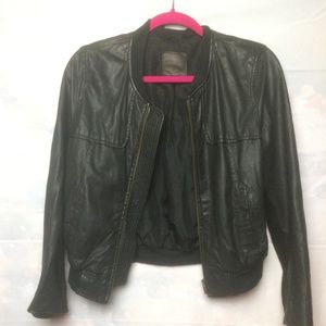 Black Leather Coat